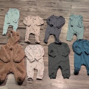 Carter's Brown Bear Suit with Striped Lining